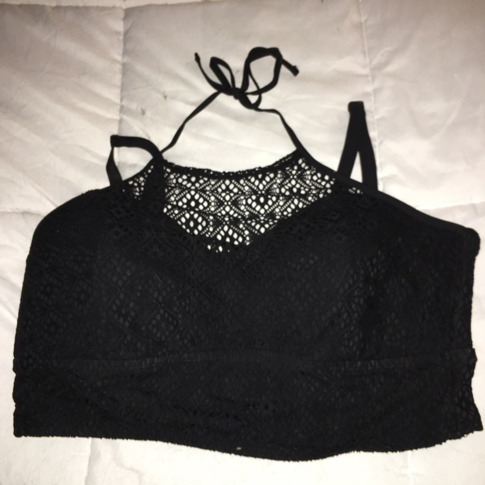 Torrid Crocheted halter bikini top